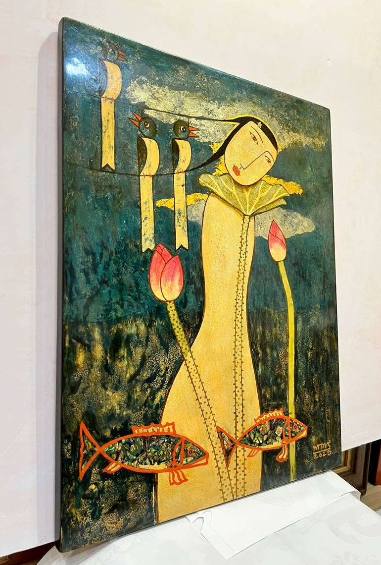 Original Figurative Fantasy Painting by Du Bui Trong