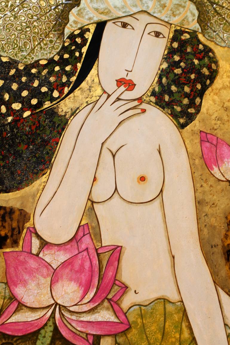 Original Figurative Fantasy Painting by Du Bui Trong