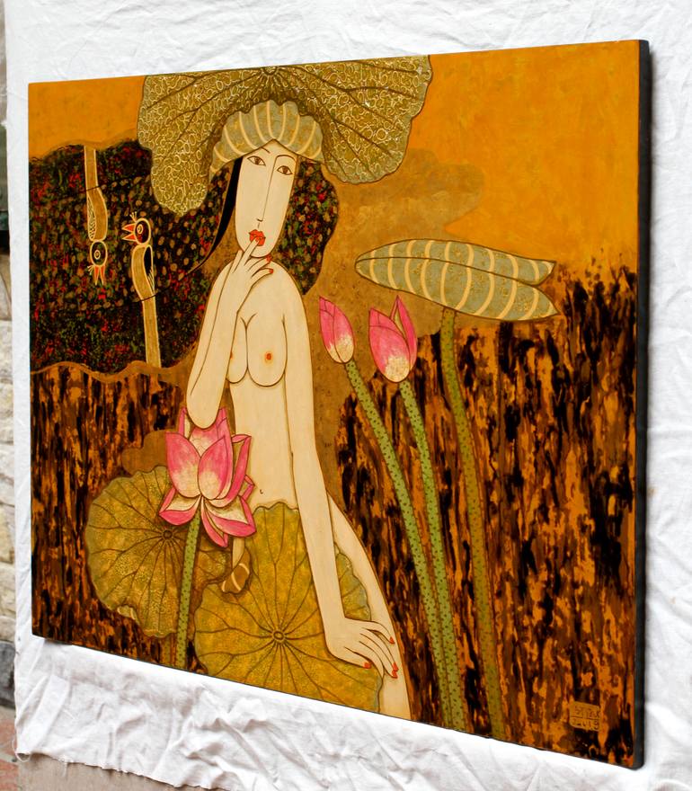 Original Figurative Fantasy Painting by Du Bui Trong