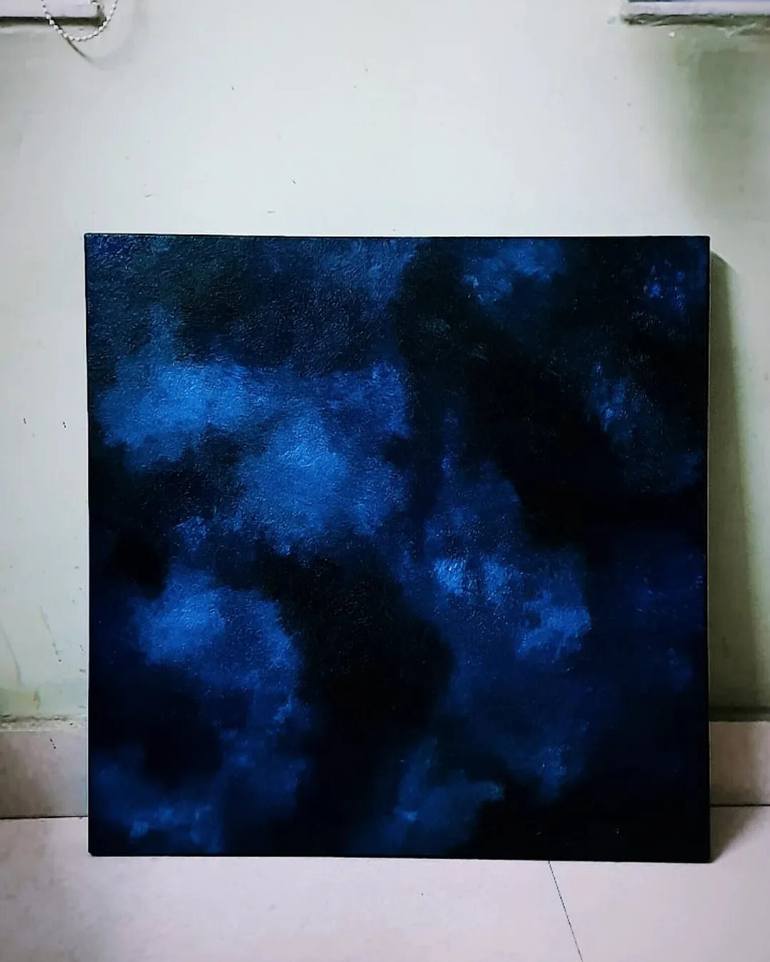 Original Abstract Expressionism Abstract Painting by Ayush Banerjee