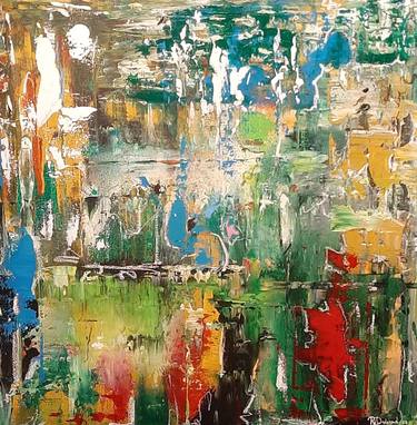 Original Abstract Expressionism Abstract Paintings by Rob Dalenoort