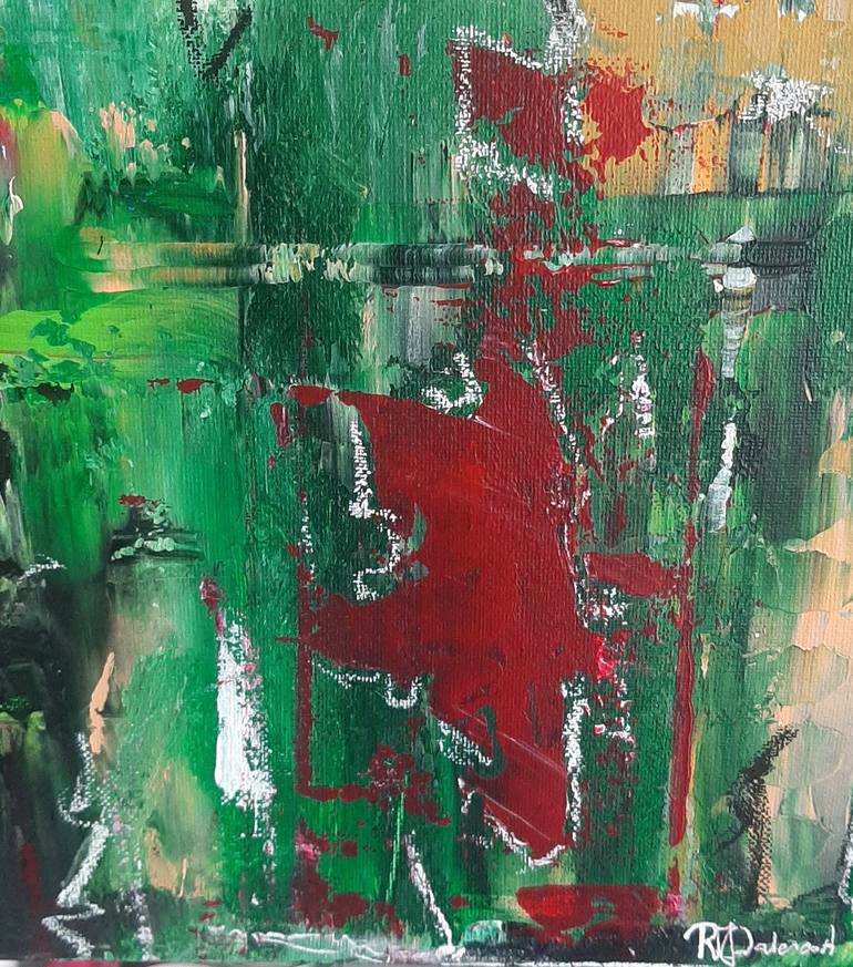 Original Abstract Expressionism Abstract Painting by Rob Dalenoort