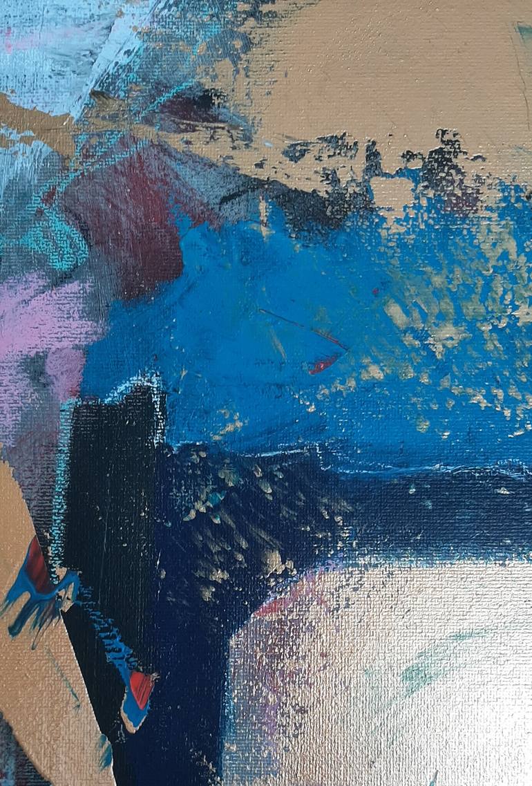 Original Abstract Expressionism Abstract Painting by Rob Dalenoort
