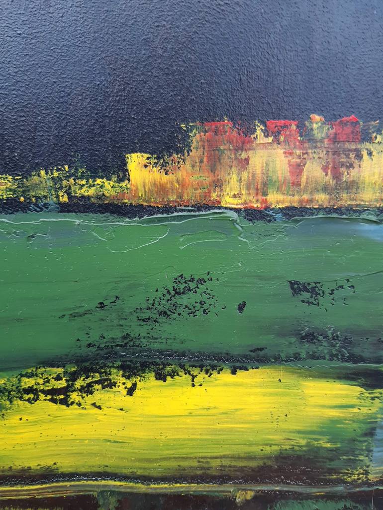 Original Abstract Landscape Painting by Liubov Krainyk