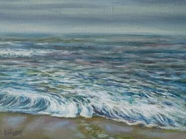 Winter Sea, Original Painting, Oil Canvas, Realistic Art thumb