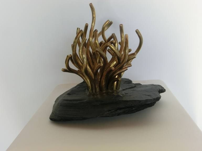 Original Abstract Botanic Sculpture by Richard Blaas