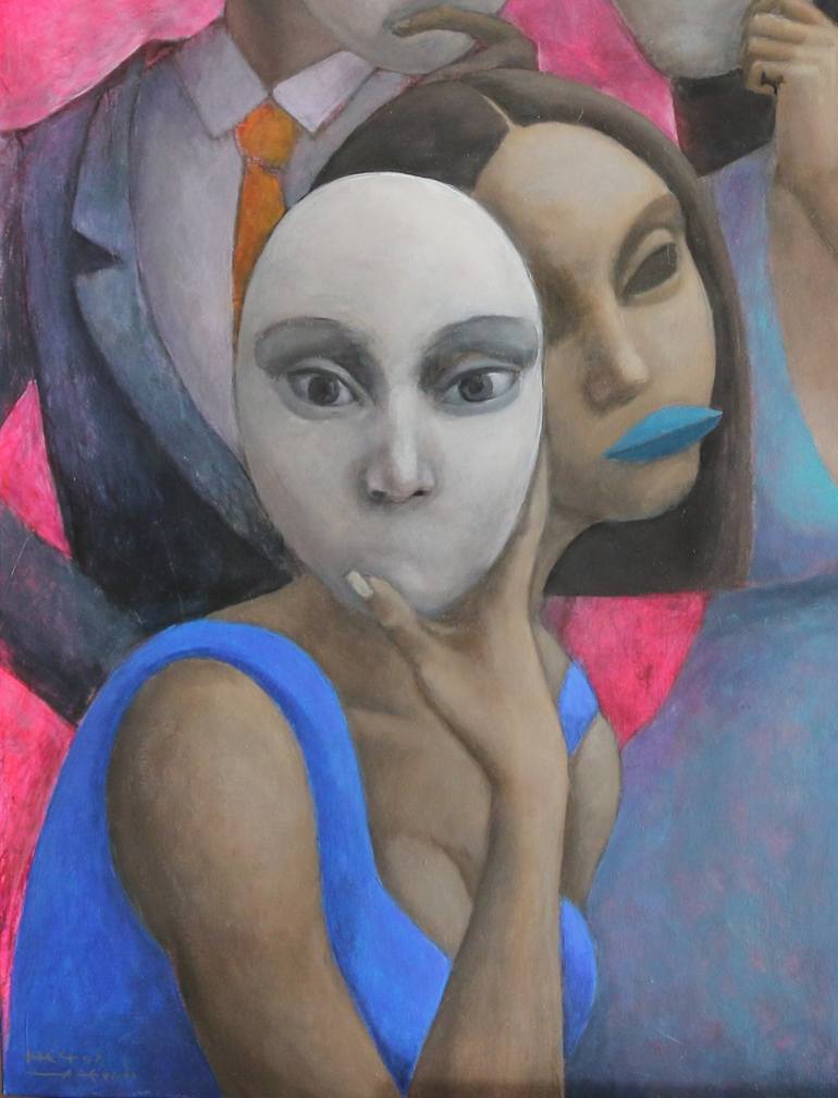 Original Women Painting by Hector Acevedo