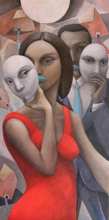 Original Figurative Women Paintings by Hector Acevedo