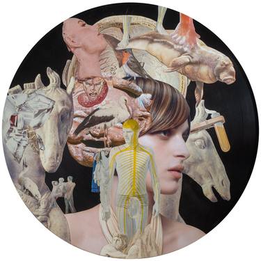 Original Body Collage by Misha Shenbrot