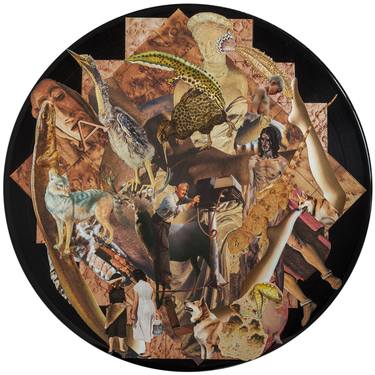 Original Abstract Classical mythology Collage by Misha Shenbrot