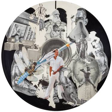 Original Expressionism Men Collage by Misha Shenbrot