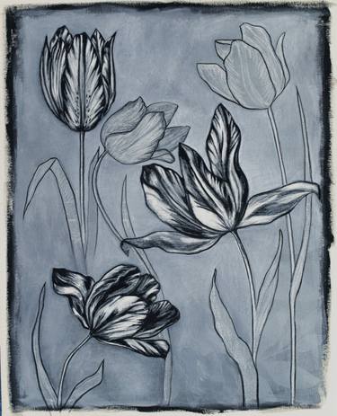 Original Floral Paintings by Carina Giserman