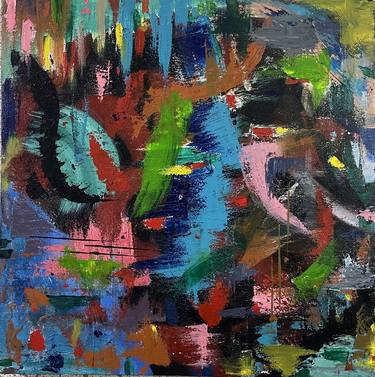 Original Abstract Expressionism Abstract Paintings by Eshal Siddiqui
