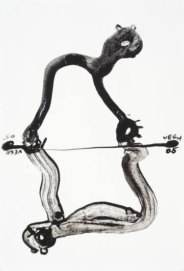 Original Abstract Animal Drawings by végh andrás
