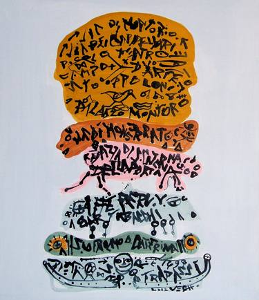 Print of Abstract Expressionism Humor Paintings by végh andrás