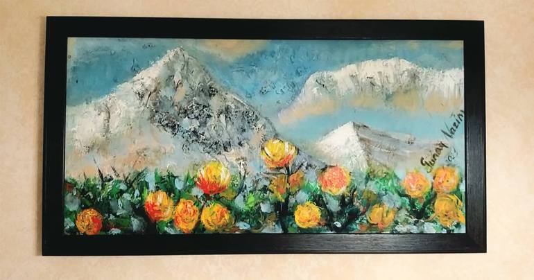 Original Contemporary Landscape Painting by Gunay Mirzayeva