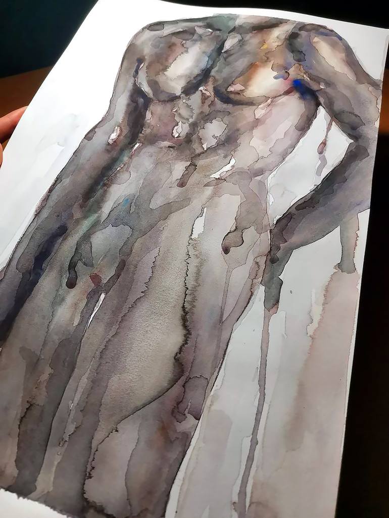 Original Abstract Body Painting by Mariya Tishevskaya