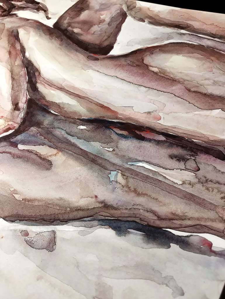 Original Contemporary Erotic Painting by Mariya Tishevskaya