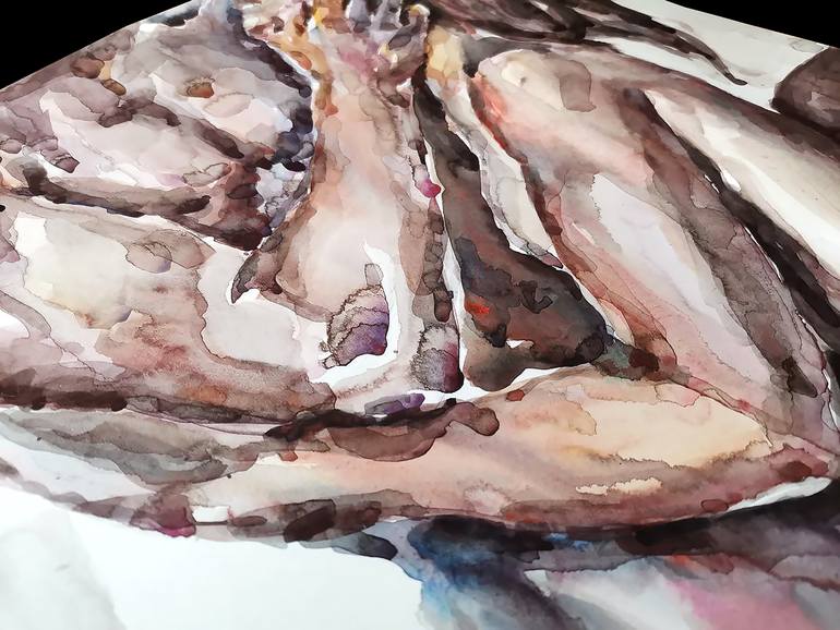 Original Contemporary Erotic Painting by Mariya Tishevskaya