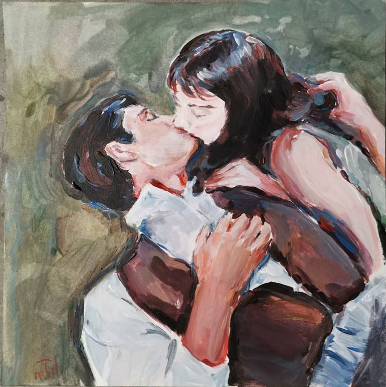 Original Figurative Love Paintings by Mariya Tishevskaya