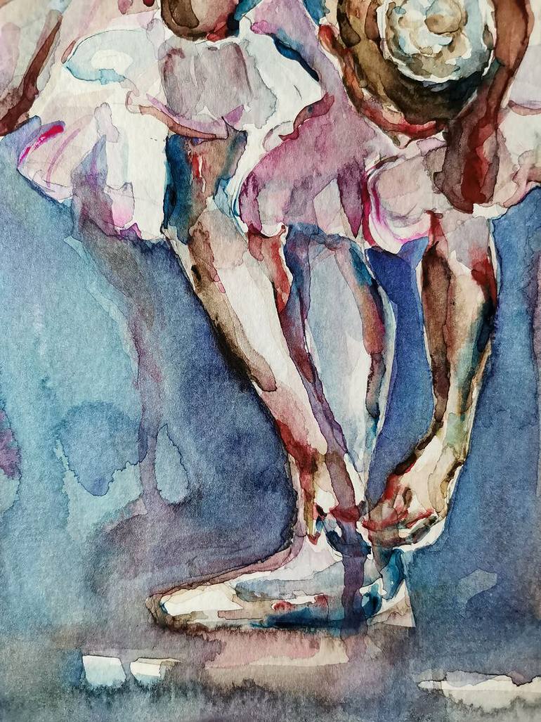 Original Abstract Sports Painting by Mariya Tishevskaya