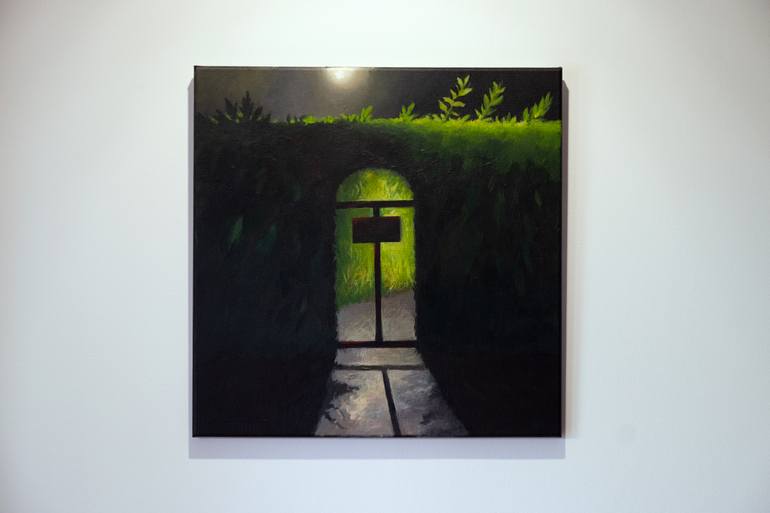 Original Abstract Expressionism Landscape Painting by Olga Krokh