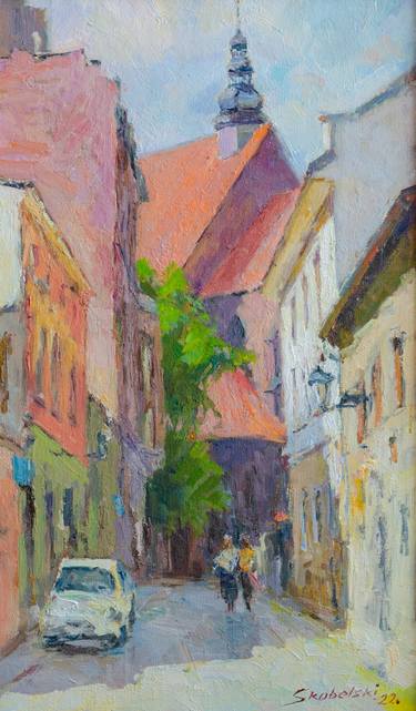 Original Impressionism Cities Paintings by Mikołaj Skobelski