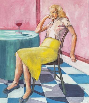 Original Figurative Women Paintings by Maria Oscarsson Marle