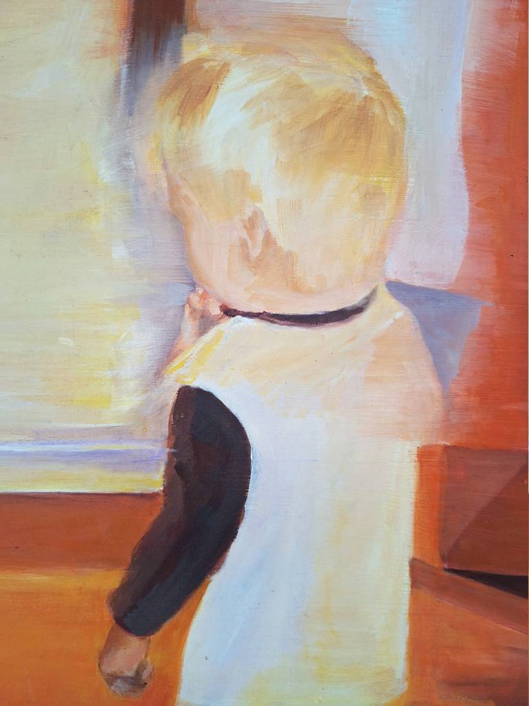 Original Figurative Children Painting by Maria Oscarsson Marle
