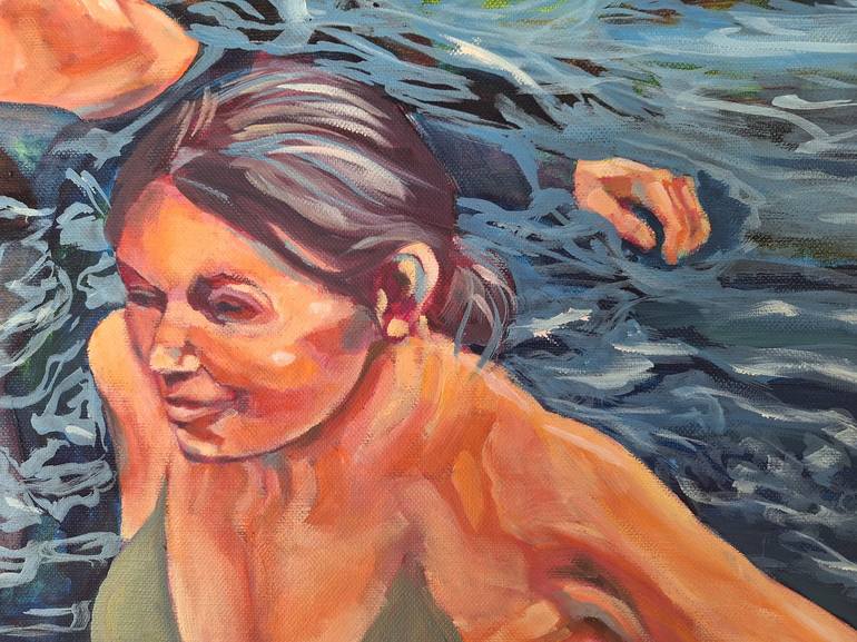 Original Figurative Water Painting by Maria Oscarsson Marle