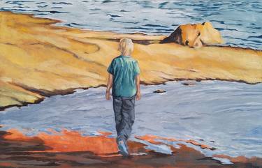 Original Figurative Children Paintings by Maria Oscarsson Marle