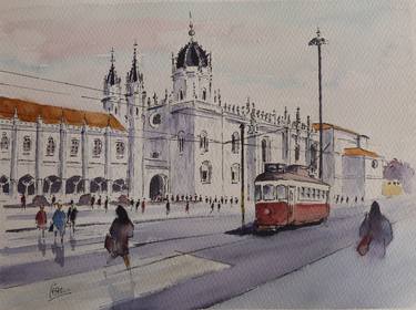 Print of Cities Paintings by César Azevedo