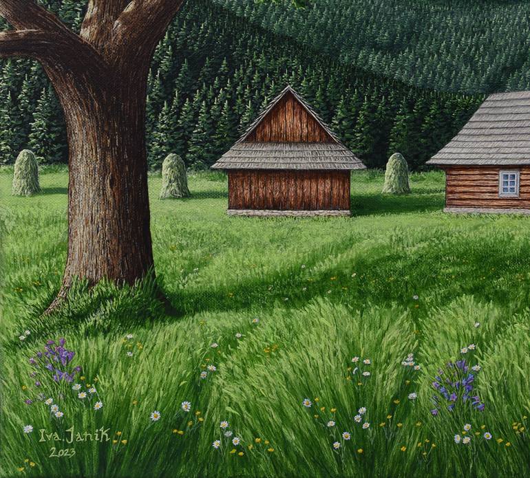 Original Landscape Painting by Ivana Janiková