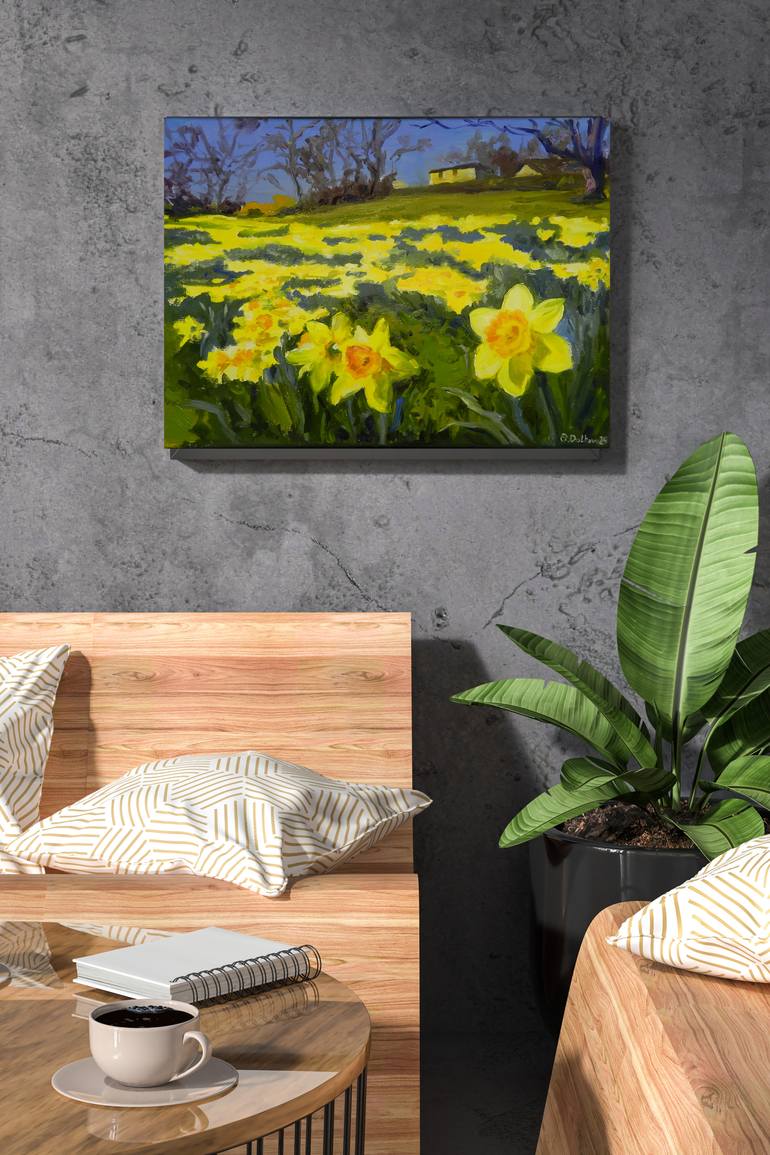 Original Impressionism Landscape Painting by Olena Dolhova