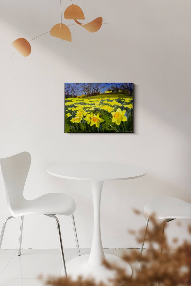 Original Impressionism Landscape Painting by Olena Dolhova