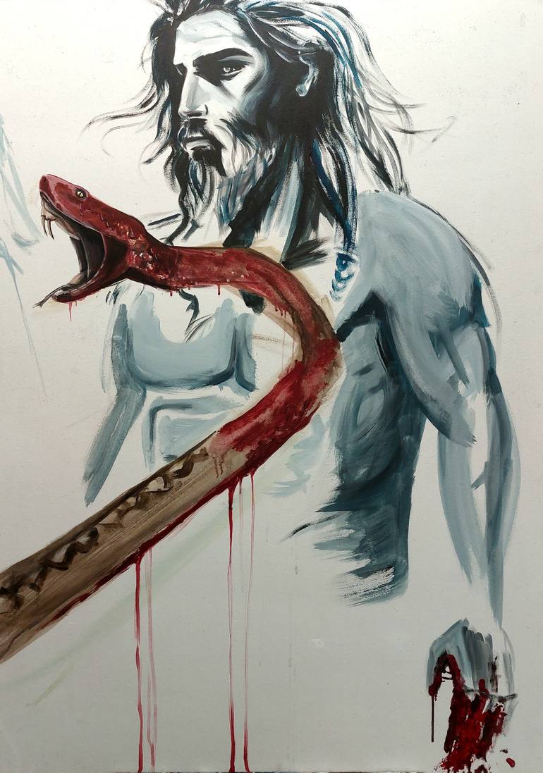 Original Contemporary Fantasy Painting by Elina Hettich