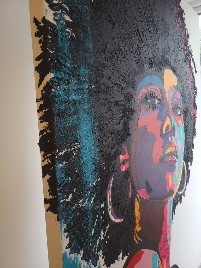 Original Abstract Women Mixed Media by Alex Veek