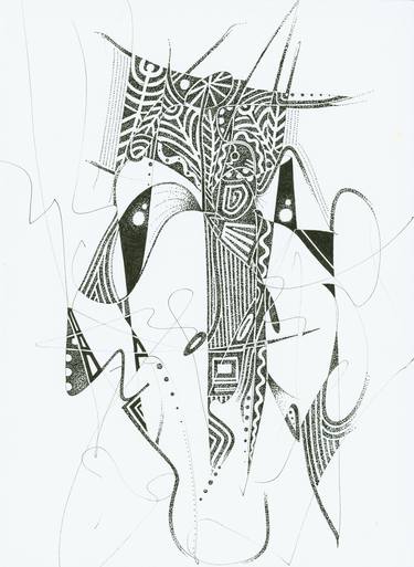 Original Abstract Expressionism Abstract Drawings by Penpress Co