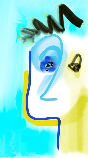 Portrait of Light Blue Gaze thumb