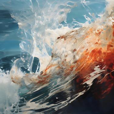 Print of Impressionism Seascape Digital by Murti Jung