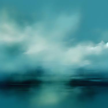 Print of Seascape Digital by Murti Jung