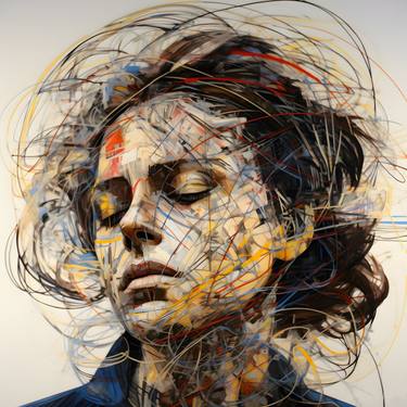 Print of Abstract Expressionism Portrait Digital by Murti Jung