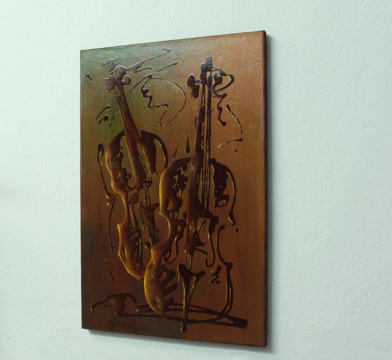 Original Abstract Music Painting by Konstantinos Efimidis