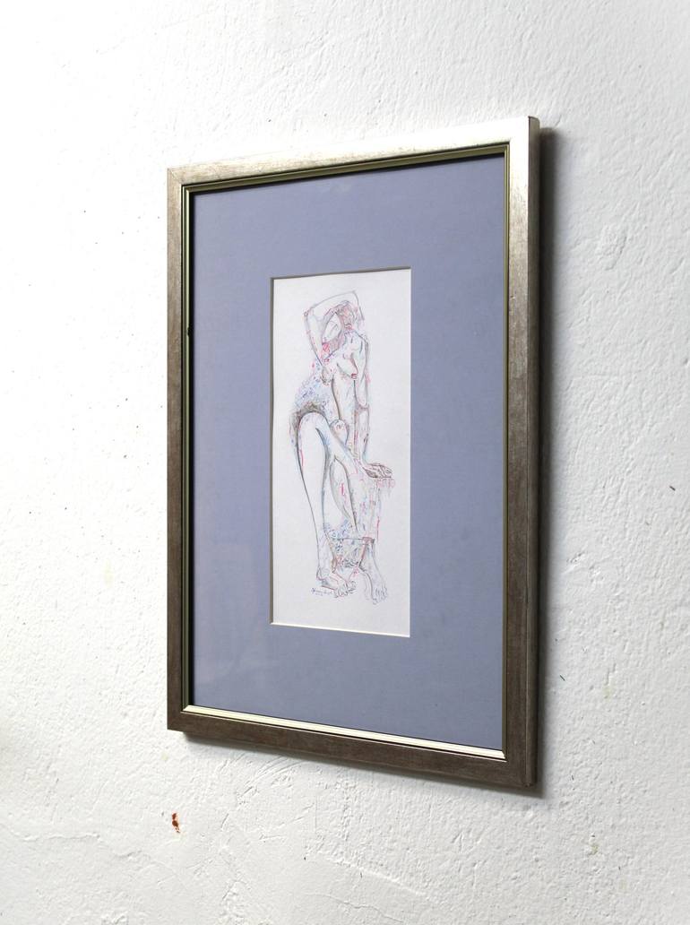 Original Abstract Expressionism Women Drawing by Konstantinos Efimidis