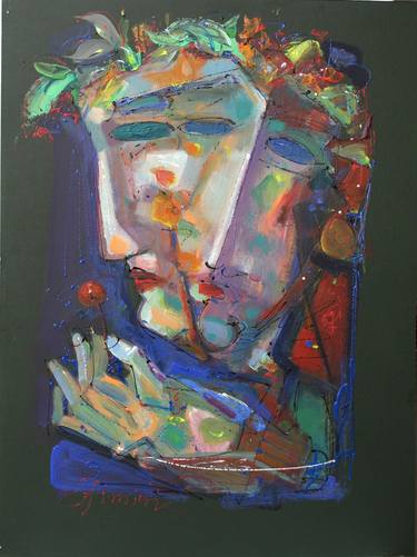 Print of Abstract Expressionism Men Paintings by Konstantinos Efimidis