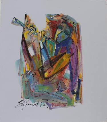 Original Abstract Expressionism Music Paintings by Konstantinos Efimidis