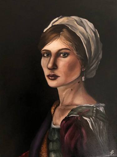 Original Fine Art Portrait Paintings by Olha Bozhko