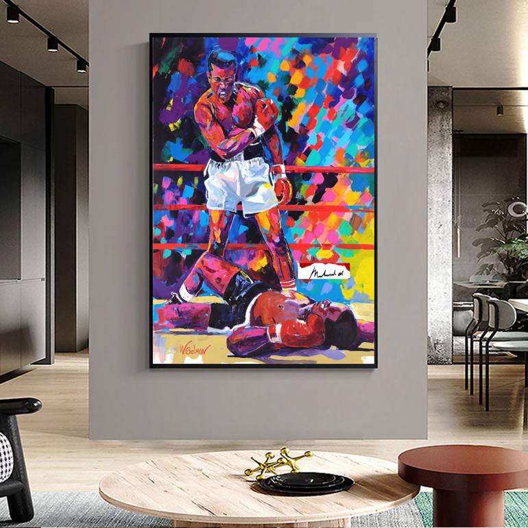 Original Abstract Expressionism People Painting by Winford Galmon