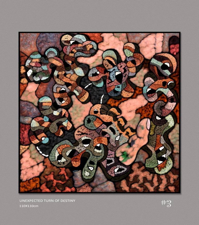 Original Contemporary Abstract Painting by Kral Lyzer
