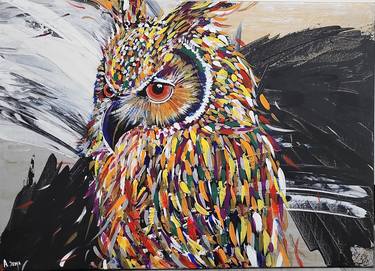 Original Expressionism Animal Paintings by Jemal Abramova